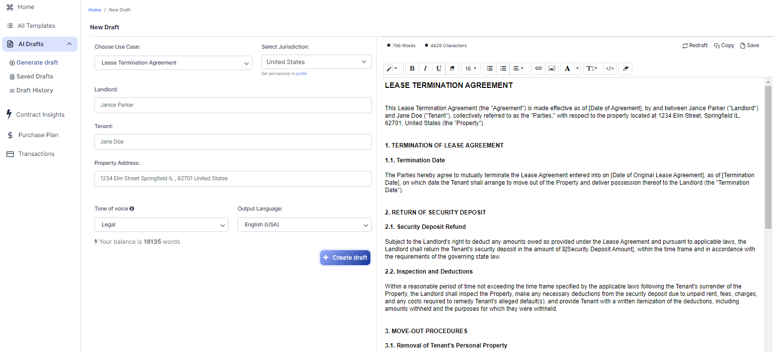 Lease Termination Agreement template